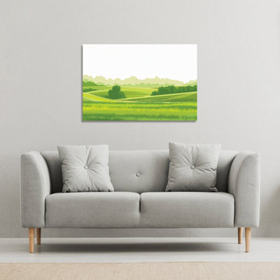 Andrew Lee Landscape Illustration (Canvas Print) / 114 X 77 X 4Cm from B&Q