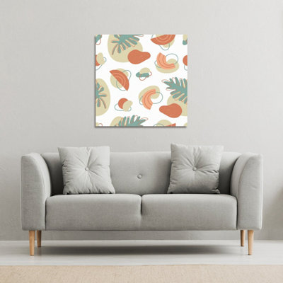 Andrew Lee Line Art And Botanical Elements (Canvas Print) / 114 X 114 X 4Cm from B&Q