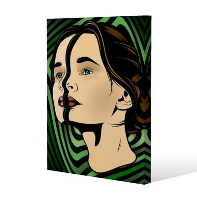 Andrew Lee Portrait Of Woman (Canvas Print) / 101 X 77 X 4Cm from B&Q