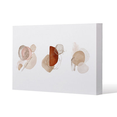 Andrew Lee IvoryBeige Watercolor Illustration And Gold Elements (Canvas Print) / 61 X 91 X 4Cm from B&Q