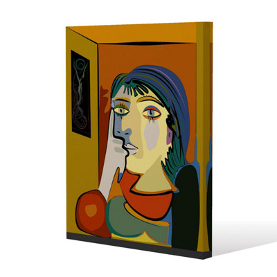 Andrew Lee Thinking Woman (Canvas Print) / 46 X 31 X 4Cm from B&Q