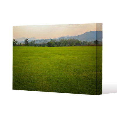 Andrew Lee Image Of Lush Grass Field (Canvas Print) / 61 X 91 X 4Cm from B&Q