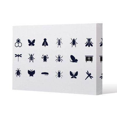 Andrew Lee Insect Icons (Canvas Print) / 77 X 51 X 4Cm from B&Q
