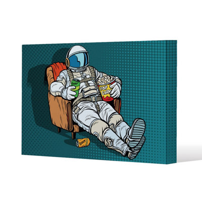 Andrew Lee Loneliness In Space. Pop Art Retro (Canvas Print) / 127 X 101 X 4Cm from B&Q