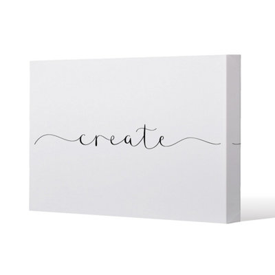 Andrew Lee Text Create (Canvas Print) / 101 X 77 X 4Cm from B&Q