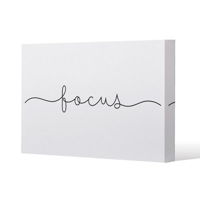 Andrew Lee Text Focus (Canvas Print) / 61 X 91 X 4Cm from B&Q