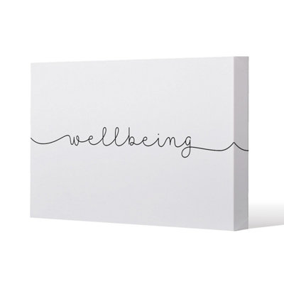 Andrew Lee Text Wellbeing (Canvas Print) / 77 X 51 X 4Cm from B&Q