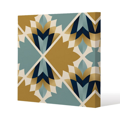 Andrew Lee Cleopatra Fan Ethnic Pattern (Canvas Print) / 127 X 127 X 4Cm from B&Q