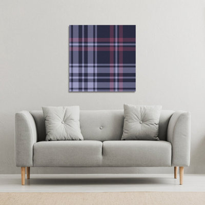 Andrew Lee Tartan Plaid Pattern (Canvas Print) / 114 X 114 X 4Cm from B&Q