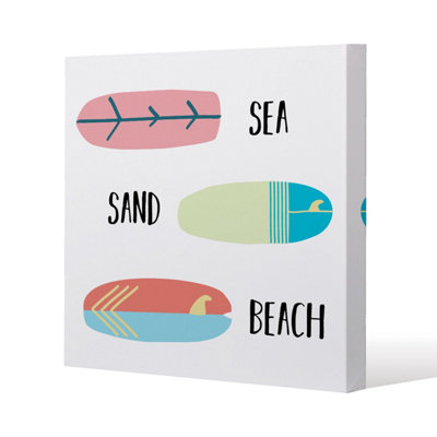 Andrew Lee SeaSandSurfBeach (Canvas Print) / 46 X 46 X 4Cm from B&Q