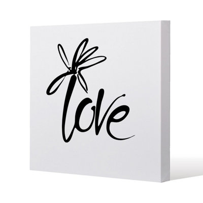 Andrew Lee Love Type (Canvas Print) / 77 X 77 X 4Cm from B&Q