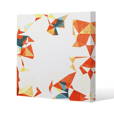 Andrew Lee Autumn Geometric (Canvas Print) / 61 X 61 X 4Cm from B&Q