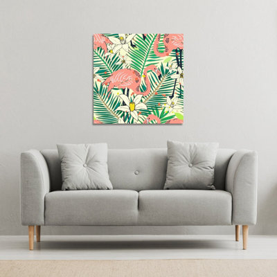 Andrew Lee Palm Leaves (Canvas Print) / 127 X 127 X 4Cm from B&Q