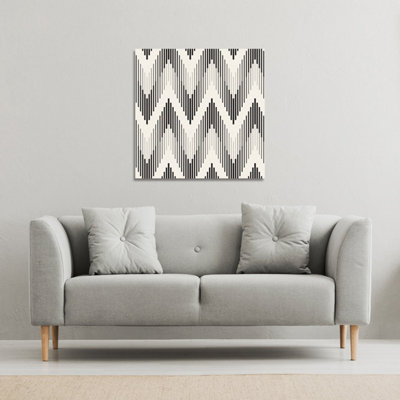 Andrew Lee Geometric Zig Zag (Canvas Print) / 61 X 61 X 4Cm from B&Q