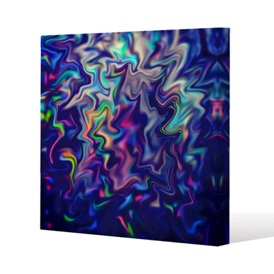 Andrew Lee Psychedelic Marble (Canvas Print) / 127 X 127 X 4Cm from B&Q