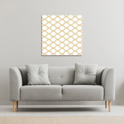 Andrew Lee Gold Chainlink Rope (Canvas Print) / 61 X 61 X 4Cm from B&Q