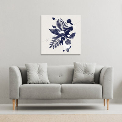 Andrew Lee Decorative Leaf Prints (Canvas Print) / 46 X 46 X 4Cm from B&Q