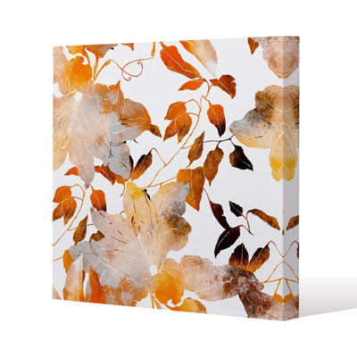 Andrew Lee Flowers In Autumn Colours (Canvas Print) / 90 X 90 X 4Cm from B&Q