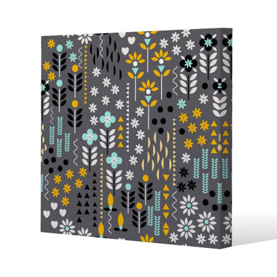 Andrew Lee Flower Print (Canvas Print) / 77 X 77 X 4Cm from B&Q