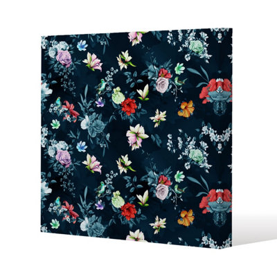 Andrew Lee Roses & Other Bright Flowers (Canvas Print) / 127 X 127 X 4Cm from B&Q