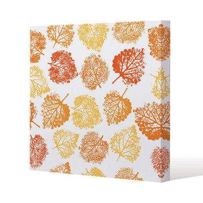Andrew Lee Hand Drawn Boho Spring Seamless Pattern (Canvas Print) / 90 X 90 X 4Cm from B&Q