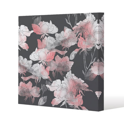 Andrew Lee Imprints Flowers And Leaves Of Wild Rose (Canvas Print) / 127 X 127 X 4Cm from B&Q