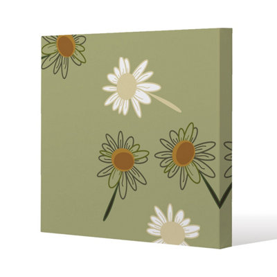 Andrew Lee Patterns And Shapes In The Style Of Scrapbooking (Canvas Print) / 46 X 46 X 4Cm from B&Q