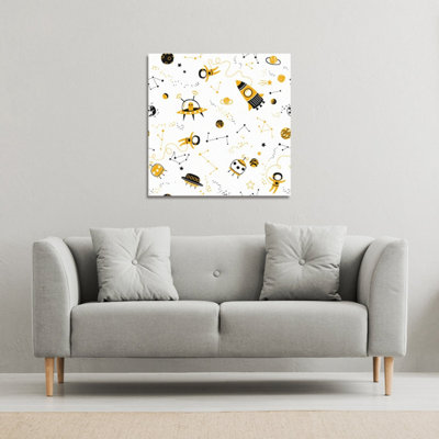 Andrew Lee Space Pattern (Canvas Print) / 61 X 61 X 4Cm from B&Q