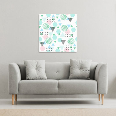 Andrew Lee Geometric Shapes (Canvas Print) / 46 X 46 X 4Cm from B&Q