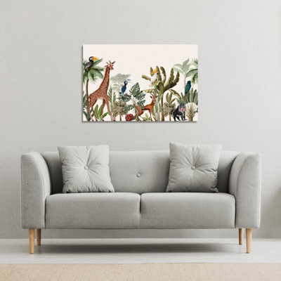 Andrew Lee Tropical Animals (Canvas Print) / 46 X 31 X 4Cm from B&Q