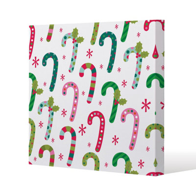 Andrew Lee Candy Pattern (Canvas) / 114 X 114 X 4Cm from B&Q