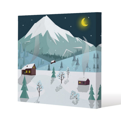 Andrew Lee Winter Landscape (Canvas) / 46 X 46 X 4Cm from B&Q