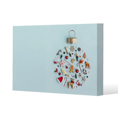 Andrew Lee Christmas Objects Laid Out (Canvas) / 46 X 31 X 4Cm from B&Q