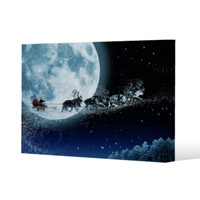 Andrew Lee Magic Santa's Sleigh (Canvas) / 101 X 77 X 4Cm from B&Q