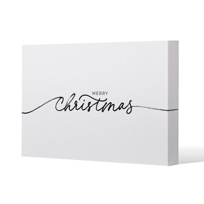 Andrew Lee Merry Christmas Hand Drawn Lettering (Canvas) / 77 X 51 X 4Cm from B&Q