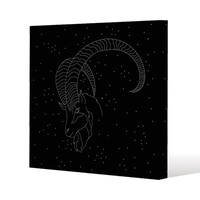 Andrew Lee Capricorn Zodiac Sign (Canvas) / 46 X 46 X 4Cm from B&Q