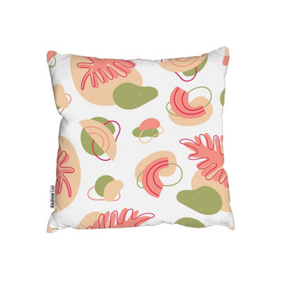 Andrew Lee Botanical Elements With Line Art (Outdoor Cushion) / 60Cm X 60Cm from B&Q
