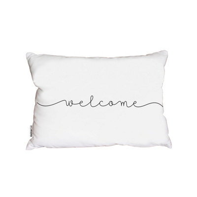 Andrew Lee Text Welcome (Outdoor Cushion) / 30Cm X 45Cm from B&Q