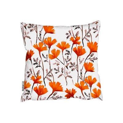 Andrew Lee Hand Drawn Simple Flowers (Outdoor Cushion) / 45Cm X 45Cm from B&Q