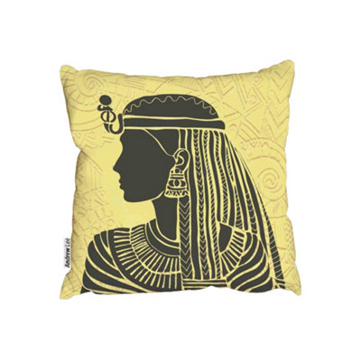 Andrew Lee Egyptian Woman Yellow (Outdoor Cushion) / 60Cm X 60Cm from B&Q