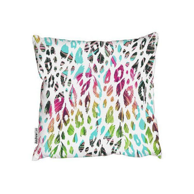 Andrew Lee Beautiful Floral Jungle Exotic Animal Print (Outdoor Cushion) / 45Cm X 45Cm from B&Q