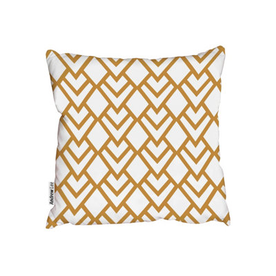 Andrew Lee Triangle Gold Tiles (Outdoor Cushion) / 60Cm X 60Cm from B&Q