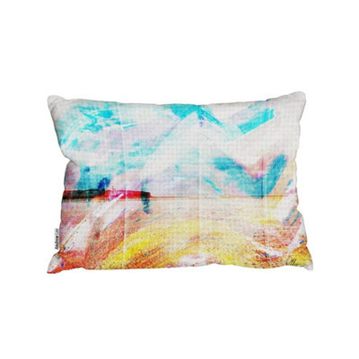Andrew Lee Beach View Cliffs (Outdoor Cushion) / 45Cm X 30Cm from B&Q