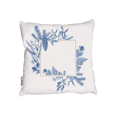 Andrew Lee Christmas Holiday Frame With Pine Branches (Outdoor Cushion) / 45Cm X 45Cm from B&Q