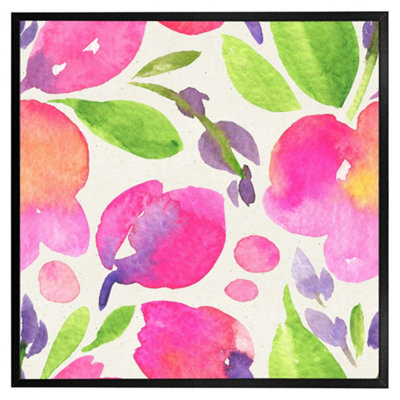 Andrew Lee Botanical Background (Picutre Frame) / 20X20" / Oak from B&Q