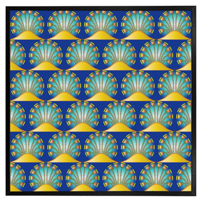 Andrew Lee Egyptian Style Motif (Picutre Frame) / 16X16" / Brown from B&Q