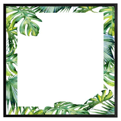 Andrew Lee Botanical Leaves Border (Picutre Frame) / 30X30" / Brown from B&Q