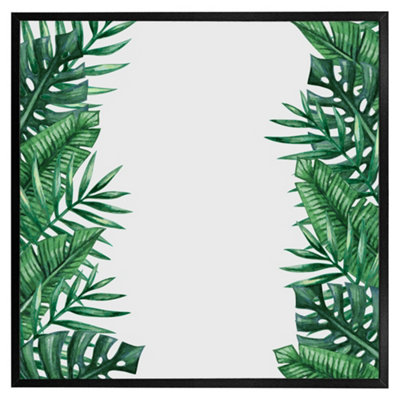 Andrew Lee Half Botanical Border (Picutre Frame) / 20X20" / Grey from B&Q