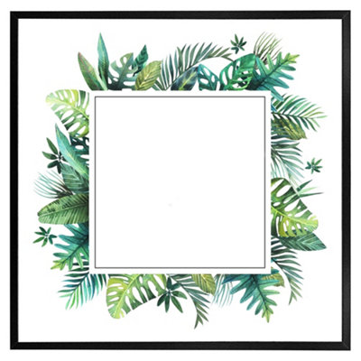 Andrew Lee Square Botanical Border (Picutre Frame) / 16X16" / White from B&Q