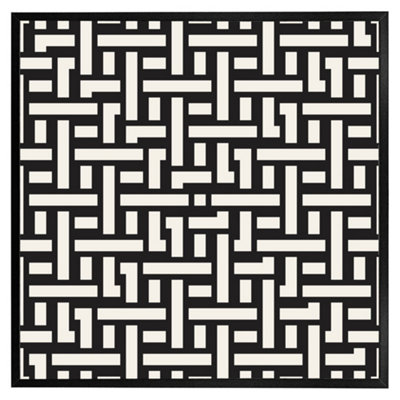 B&Q -  Woven Pattern (Picutre Frame) / 20X20" / Black